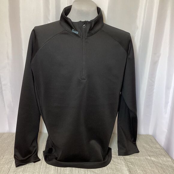 Zusa Pullover Athletic Jacket Shirt Mens Size XXL Black 1/4 Zip New With Tags - Picture 1 of 6